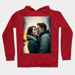 couple in love and their eternal kiss Hoodie